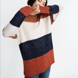 Madewell Striped Baxter Sweater Tunic Size Small